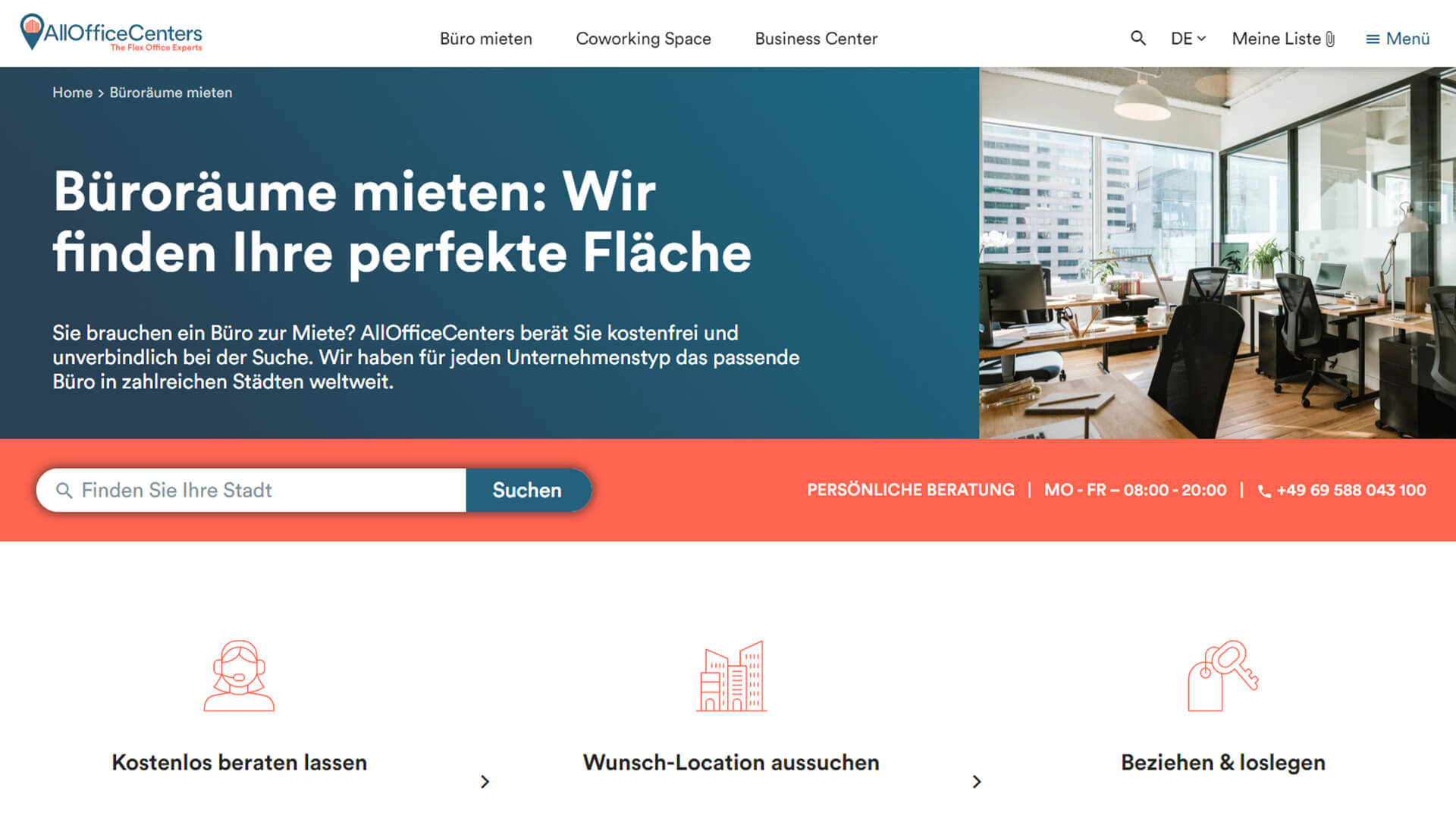 Buroraume Mieten Kostenfreie Expertenberatung Allofficecenters